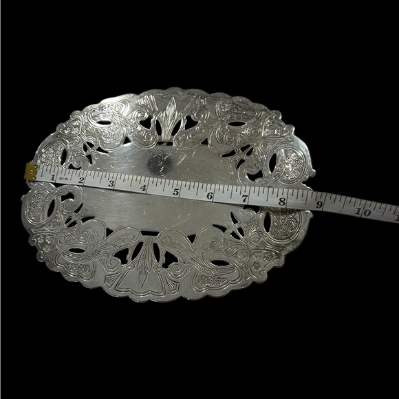 A set of Vintage Wallace Silver Plated Decorative Trivets - Picture 7 of 11